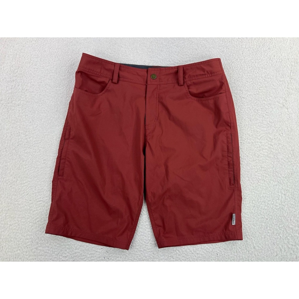 Club Ride Cycling Shorts Mens Large Red Lightweight Stretch Pockets MTB Bike